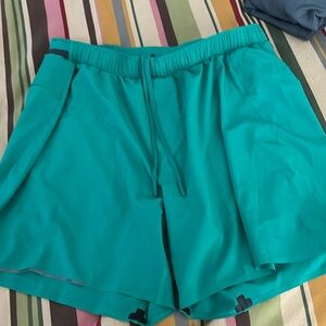 Athletic running shorts.